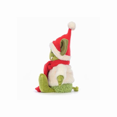 Jellycat Christmas Grizzo UK | 39120LCDG